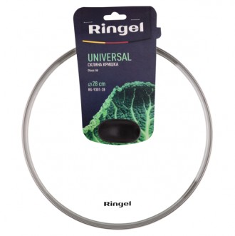 Краткое описание:Крышка RINGEL UniversalДиаметр: 28 см. Материал: жаропрочное ст. . фото 4