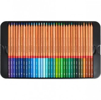 ![CDATA[Набір кольорових художніх олівців "Renoir Fine Art" в металевій коробці.. . фото 5