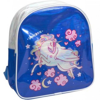 ![CDATA[Стильний дитячий рюкзак закривається на блискавку. У рюкзака одне відділ. . фото 5