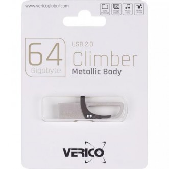 Флешка Verico USB 64Gb Climber Gray 1UDOV-RFGY63-NN 603211. Одеса. фото 1 Флешка Verico USB 64Gb Climber Gray 1UDOV-RFGY63-NN 603211. Одеса. фото 1