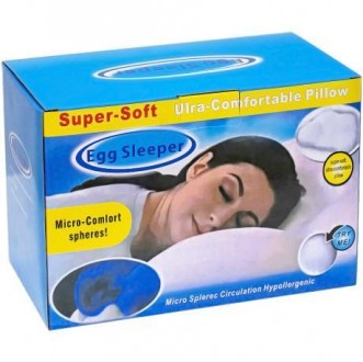 ![CDATA[Подушка для сну Egg Sleeper, що має особливий наповнювач, забезпечить Ва. . фото 3