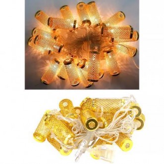 ![CDATA[Електрогірлянда зі світлодіодами жовтого свічення – це незабутнє декорат. . фото 3