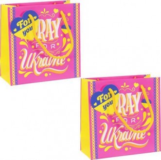 Пакет подарунковий 16х16х7 см GB22-16167-19 neon. Одеса. фото 1 Пакет подарунковий 16х16х7 см GB22-16167-19 neon. Одеса. фото 1