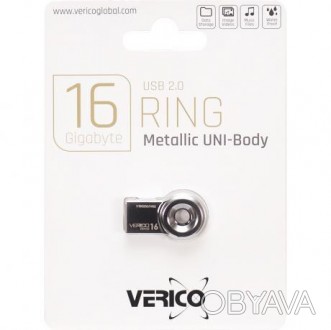 ![CDATA[Флешка Verico USB 16Gb Ring Silver]]>. . фото 1