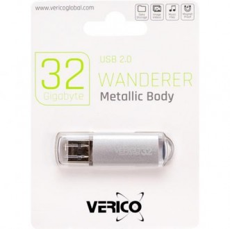 Флешка Verico USB 32Gb Wanderer Silver 600692. Одеса. фото 1 Флешка Verico USB 32Gb Wanderer Silver 600692. Одеса. фото 1