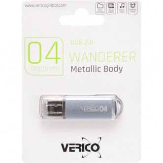 Флешка Verico USB 4Gb Wanderer SkyBlue 600548. Одеса. фото 1 Флешка Verico USB 4Gb Wanderer SkyBlue 600548. Одеса. фото 1
