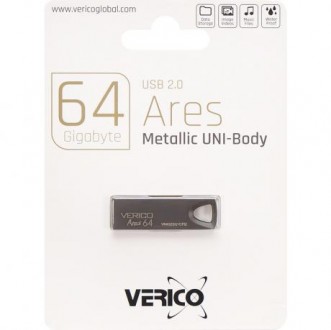 Флешка Verico USB 64Gb Ares Black 602863. Одеса. фото 1 Флешка Verico USB 64Gb Ares Black 602863. Одеса. фото 1
