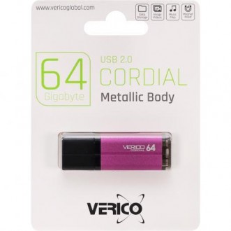 Флешка Verico USB 64Gb Cordial Pink 601446. Одеса. фото 1 Флешка Verico USB 64Gb Cordial Pink 601446. Одеса. фото 1