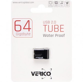 Флешка Verico USB 64Gb Tube Black 602351. Одеса. фото 1 Флешка Verico USB 64Gb Tube Black 602351. Одеса. фото 1