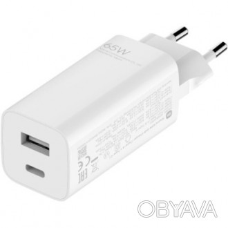 Зарядное устройство Xiaomi 65W GaN 1A1C (BHR5515GL) white (882420). . фото 1