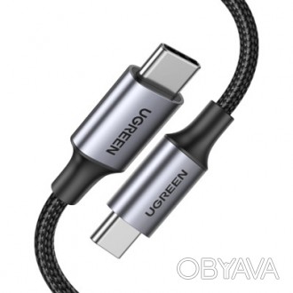 Кабель USB-C мощностью 100 ВтКабель Ugreen USB C-USB C поддерживает быструю заря. . фото 1