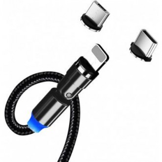 Тип - кабель; тип Вход - USB 2.0; тип Выход - micro USB; Lightning; USB Type-C; . . фото 5