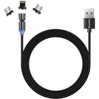 Тип - кабель; тип Вход - USB 2.0; тип Выход - micro USB; Lightning; USB Type-C; . . фото 4