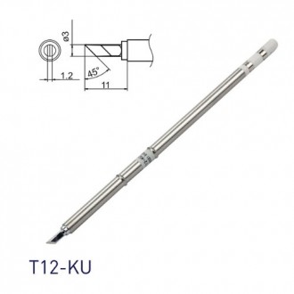 Жало наконечник T12-KU Нож для паяльника паяльной станции Hakko T12. Киев. фото 1 Жало наконечник T12-KU Нож для паяльника паяльной станции Hakko T12. Киев. фото 1