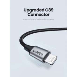 Тип - кабель; тип Вход - USB 2.0; тип Выход - Lightning; длина - 2 м; Цвет - чер. . фото 5