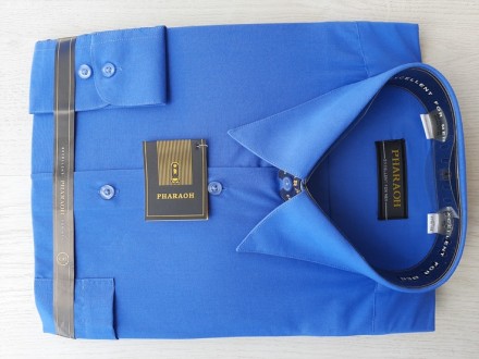 Рубашки классические синие Pharaoh (разные размеры)

60% хлопка
40% полиэстер. . фото 3