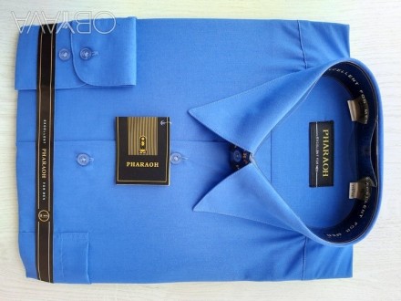 Рубашки классические синие Pharaoh (разные размеры)

60% хлопка
40% полиэстер. . фото 2