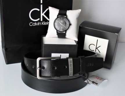 Мужской подарочный набор Calvin Klein часы и ремень black. Якимівка. фото 1 Мужской подарочный набор Calvin Klein часы и ремень black. Якимівка. фото 1