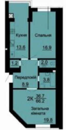  2 1 2 6 7 6 6 6 5 
Продаж 2-кімн квартири в Софіївській Борщагівці. 
Характерис. . фото 13