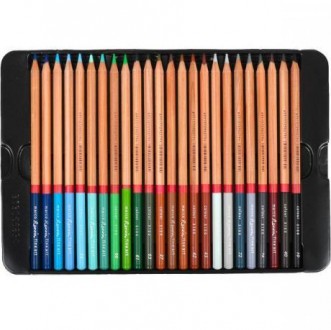 ![CDATA[Набір кольорових художніх олівців "Renoir Fine Art" в металевій коробці.. . фото 4