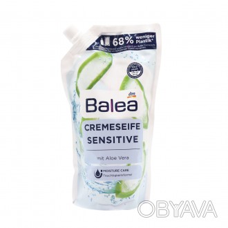 Жидкое крем-мыло с алоэ вера Balea Sensitive — антибактериальное средство, увлаж. . фото 1