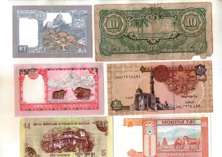 Набір банкнот країн Світу - 6 шт. №026. . фото 3