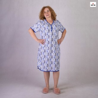 Женская ночная рубашка хлопковая батальная голубой р.52-66
Очень нежная ткань. Н. . фото 2