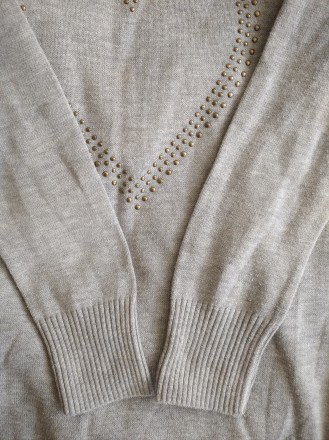 Удлиненная кофточка туника свитерок на 7 лет, р.122, TU. 
Цвет - серый. 
ПОГ 3. . фото 6