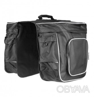 
 
 Двостороння сумка на багажник розроблена в ретро дизайні для повсякденного в. . фото 1