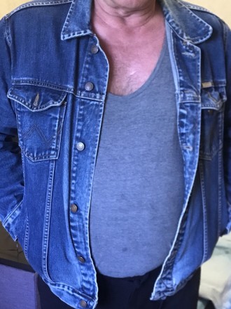 Куртка AUTIHENTIC WESTERN, Синий джинс, на пуговицах фирменных, размеры: в плеча. . фото 9