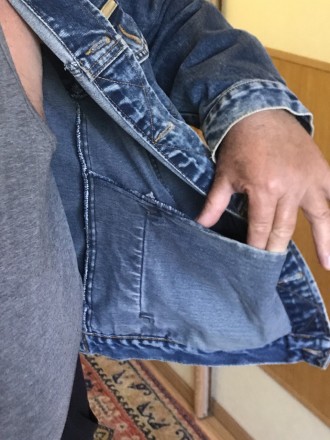 Куртка AUTIHENTIC WESTERN, Синий джинс, на пуговицах фирменных, размеры: в плеча. . фото 4