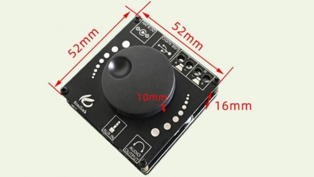  Стерео bluetooth цифровой усилитель мощности 12V 24V 2-каналы 2*50W. Пульт упра. . фото 3