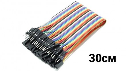  Макетные провода папа-мама c джамперами DuPont для Arduino. Упаковка из 40 кабе. . фото 3
