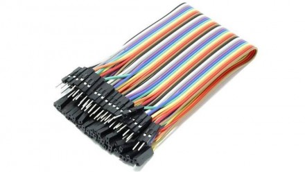  Макетные провода папа-мама c джамперами DuPont для Arduino. Упаковка из 40 кабе. . фото 2