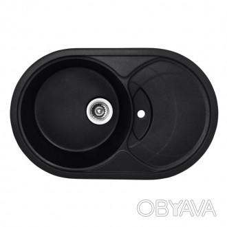 
Мойка кухонная HAIBA HB8310-G226 BLACK 780x500x220 (HB0975). . фото 1