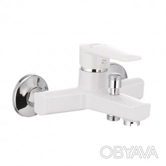 
Смеситель для ванны PLAMIX Oscar-009 White (без шланга и лейки) (PM0025). . фото 1