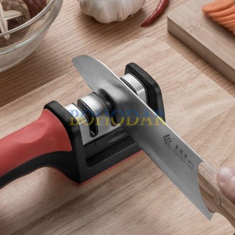 Точилка для ножів 3/1 RUHHY O6672 кухонних і інших видів ножів 3-фазова 3-ступен. . фото 10