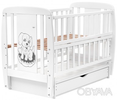 Детская кроватка для новорожденных Babyroom СобачкаЭто современная детская крова. . фото 1