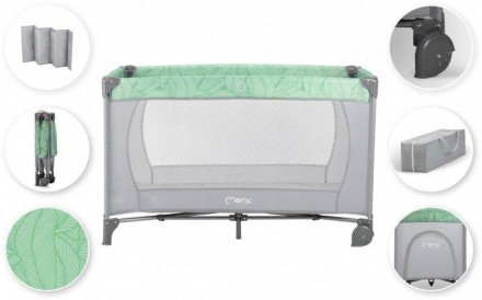 
Манеж кроватка для новорожденных MOMI BELOVE переносной складной от рождения до. . фото 7