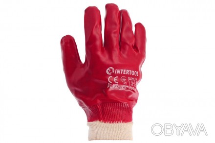 Перчатки Intertool - маслостойкие красные 6 пар
Перчатки SP-0006 на трикотажной . . фото 1