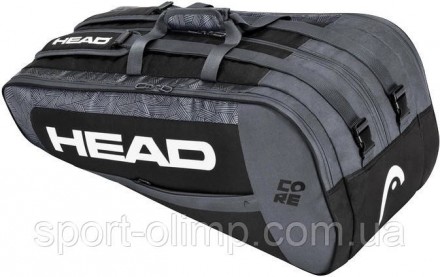 Чехол Head Core 9R supercombi BKWH 283-391 BKWH
Теннисная сумка Head Core 9R Sup. . фото 2