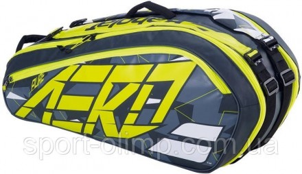 Чохол Babolat RH X 6 Pure Aero GREY/YELLOW/WHITE 751222/370
Чохол для тенісних р. . фото 2