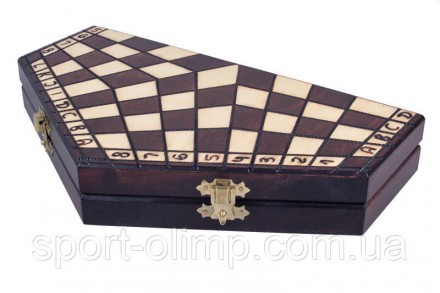 Тройные шахматы деревянные подарочные Тройка шахматная доска на троих 27,5 на 27. . фото 8
