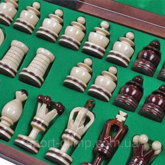 Шахматы деревянные Королевские сувенирные инкрустированные 49,5 на 49,5 см Натур. . фото 9