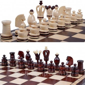 Шахматы деревянные Королевские сувенирные инкрустированные 49,5 на 49,5 см Натур. . фото 6