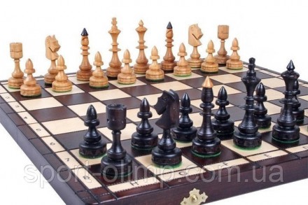 Шахматы MADON Индийский средний коричневый, бежевый, дерево 46х46см арт 123
Уник. . фото 3