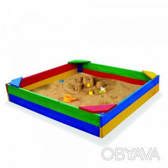  
Детская деревянная цветная песочница ТМ Sportbaby
Описание
Размеры:
Высота 0,2. . фото 1