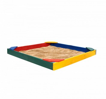 
Песочница деревянная детская разноцветная "Ракушка" ТМ SportBaby, размер 1.45х1. . фото 3