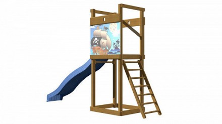 
Детский игровой комплекс с горкой "SportBaby-2" ТМ SportBaby, размер 2,4х3,6х0,. . фото 4