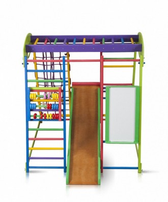 
Детская разноцветная игровая площадка с горкой «Юнга» ТМ Sportbaby,. . фото 5
